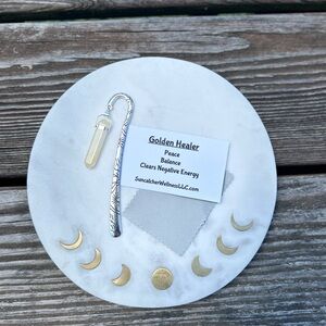 Golden Healer Sunshine Metal Bookmark